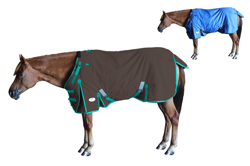 Exclusive Saxon Horse Turnout Blanket & Stable Blanket Set For Horses 78  Inches