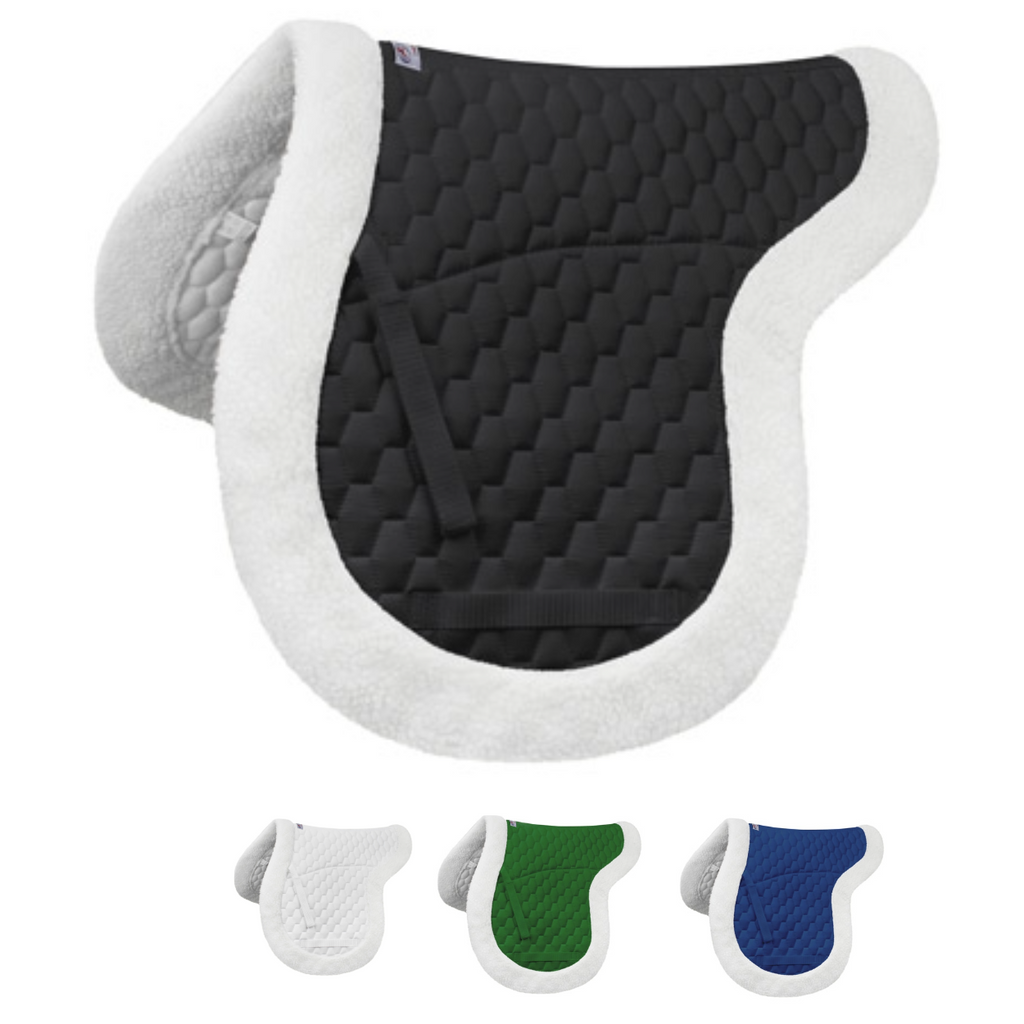 Derby Originals Fleece Padded Contour All Purpose English Saddle Pad ...