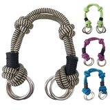 Tahoe Tack Bitless Bridle Nosepiece – Stiff Rope, Two-Tone Colors, 4 Steel Rings, with 1-Year Warranty