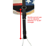 Tahoe Tack Patriotic Custom Bareback Pads with Stirrups & Girth