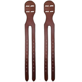 Tahoe Heavy Duty Reinforced Long Leather Western Saddle to English Saddle Girth Convertor Set of 2 with One Year Warranty