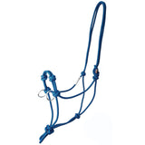 Tahoe Tack Copper Tip Series Horse Rope Training Halter – 4 Knot, 1/4" Stiff Cord with 2 Rings for Enhanced Control, 1-Year Warranty Two Tone 9514