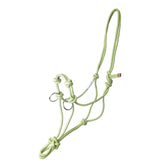 Tahoe Tack Copper Tip Series Horse Rope Training Halter – 4 Knot, 1/4" Stiff Cord with 2 Rings for Enhanced Control, 1-Year Warranty Two Tone 9514