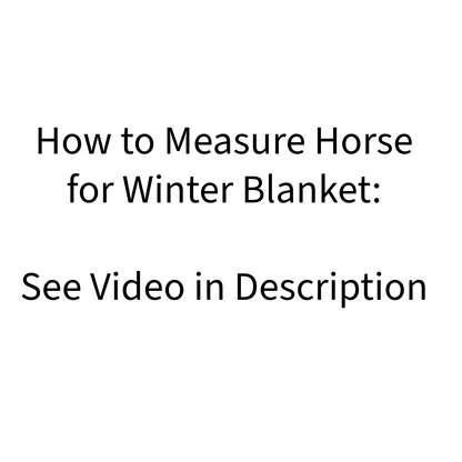 Waterproof Reflective Winter Mini Horse and Pony Turnout Blanket Video