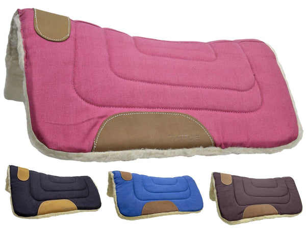 Pink Pony Canvas Contour Cut Western Saddle Pads by Tahoe Tack