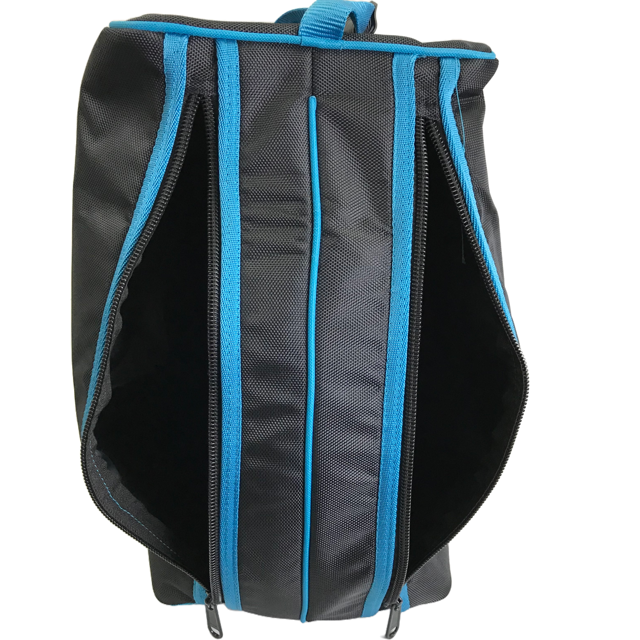 Nylon saddlebags with turquoise flower design for Western horses