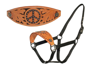 Tahoe Silverado Series Peace Sign Nylon Bronc Halter 50% Off - Tack Wholesale