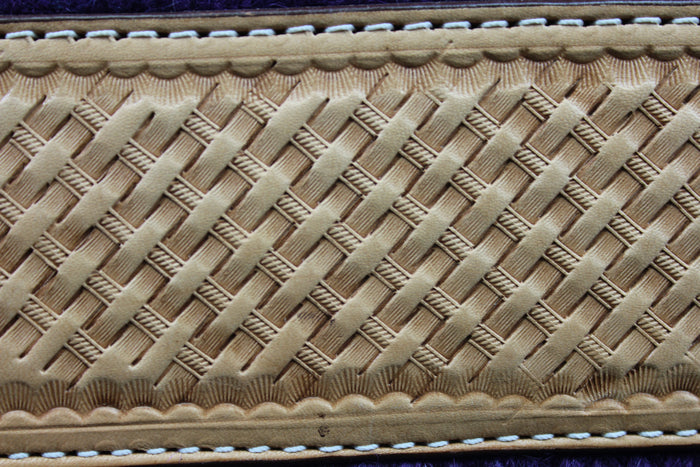 Stamping a Basket Weave Design on Leather - Weaver Leather Supply