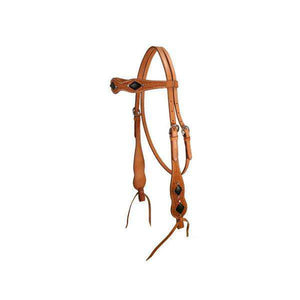 Tahoe Black Diamond Stingray Browband Headstall USA Leather