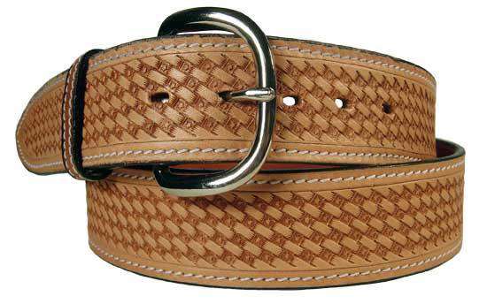 USA Leather Basket Tooled Western Belt with Buckle – Tack Wholesale